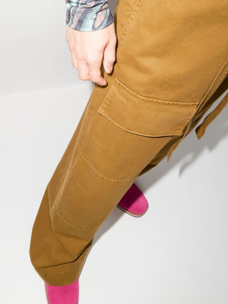 Wide Leg Cotton Trousers