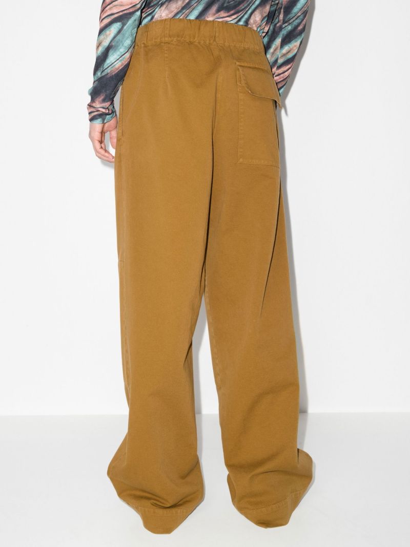 Wide Leg Cotton Trousers