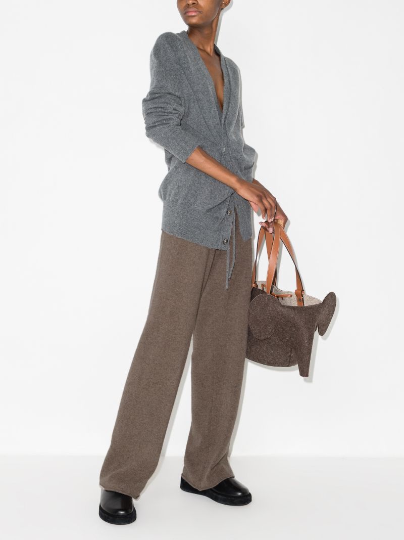 No. 104 Wide Leg Cashmere Trousers