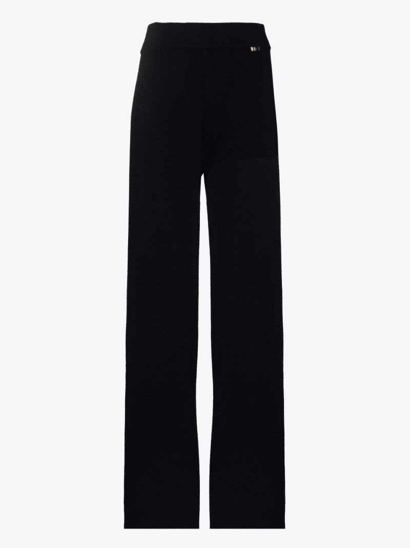 Wide Leg Cashmere Trousers