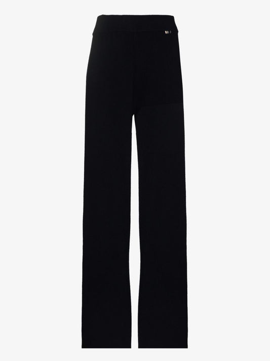 Wide Leg Cashmere Trousers