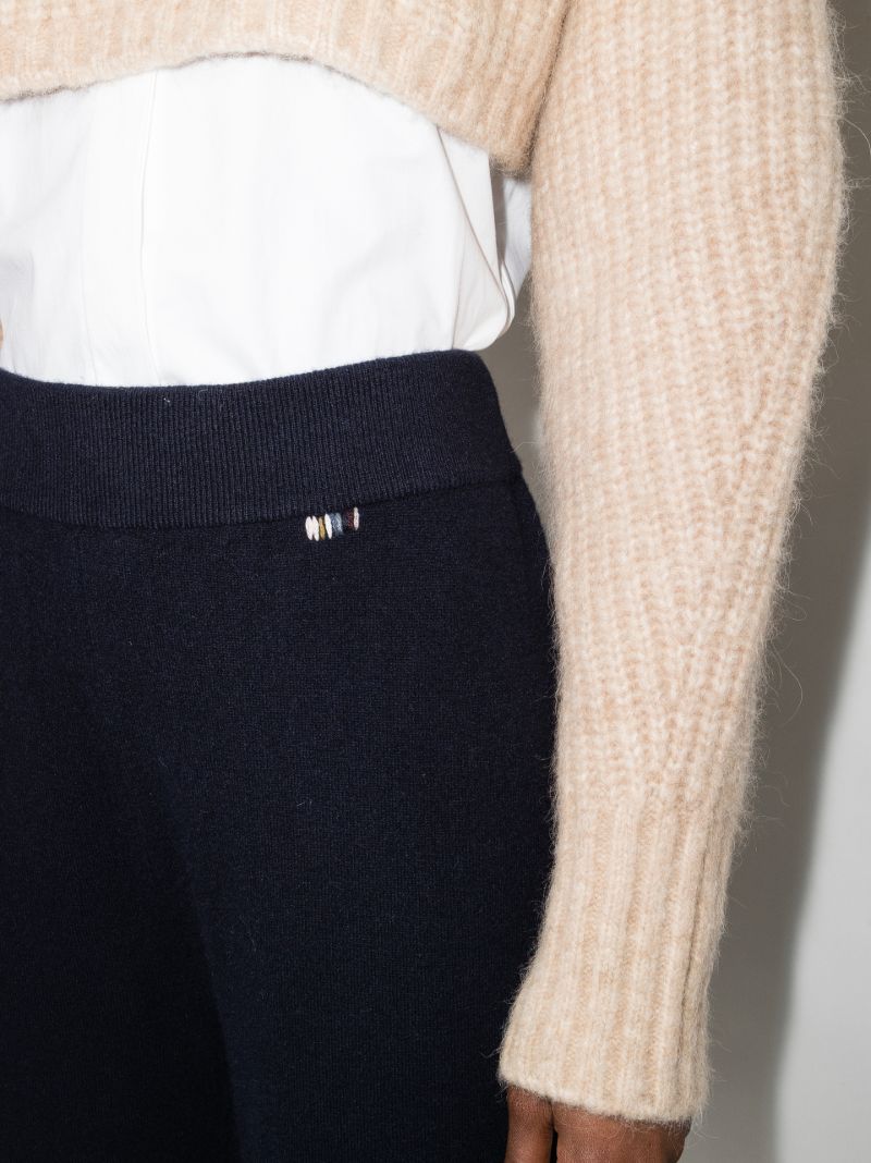 Wide Leg Cashmere Trousers
