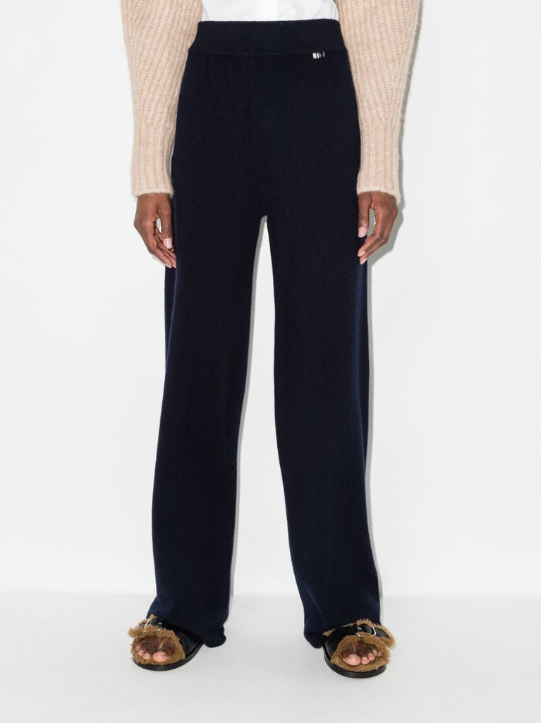 Wide Leg Cashmere Trousers