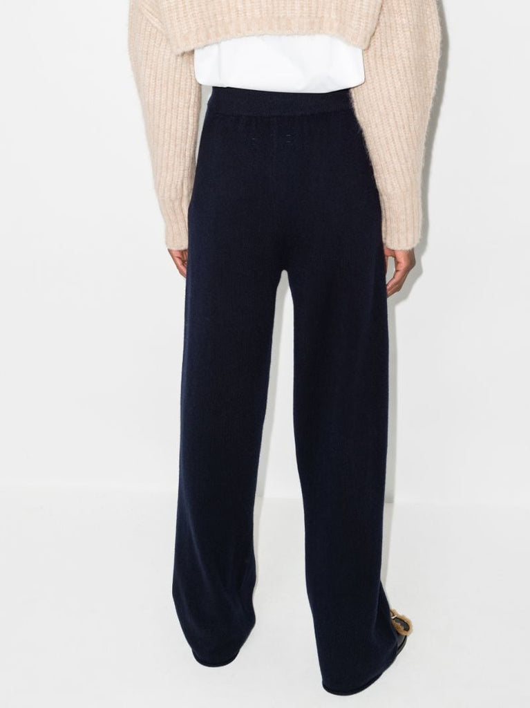 Wide Leg Cashmere Trousers