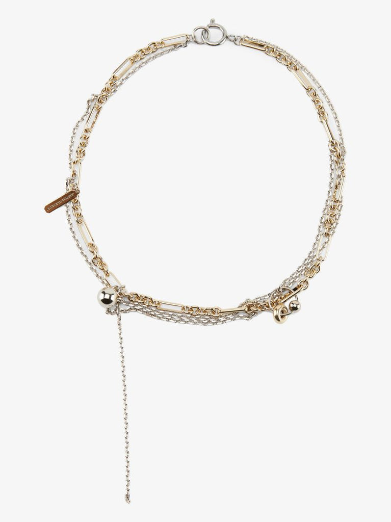 Gold-plated Rachel Double Chain Necklace