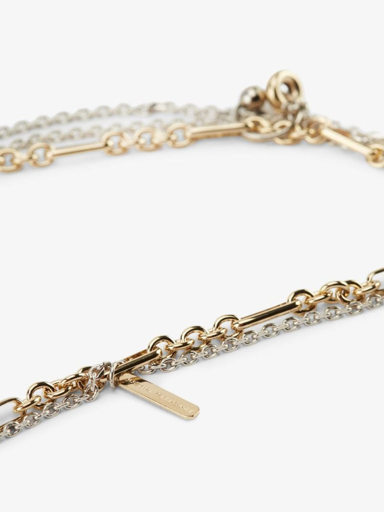 Gold-plated Rachel Double Chain Necklace