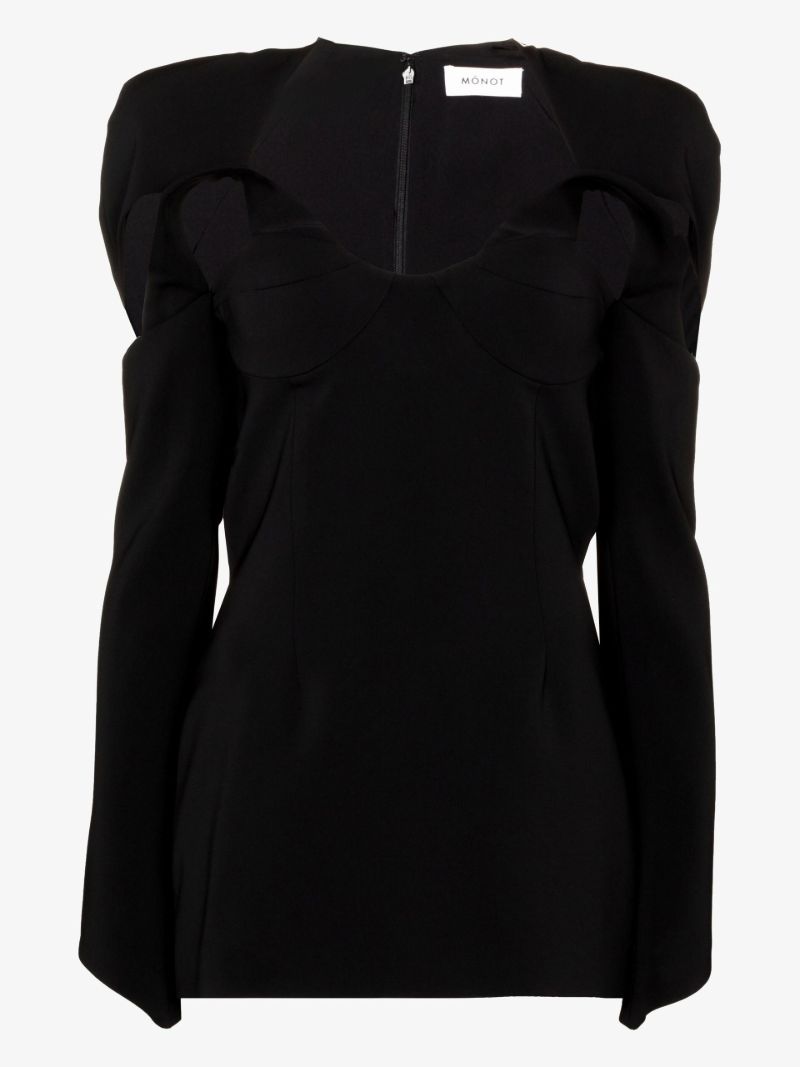 Draped Bustier Mini Dress