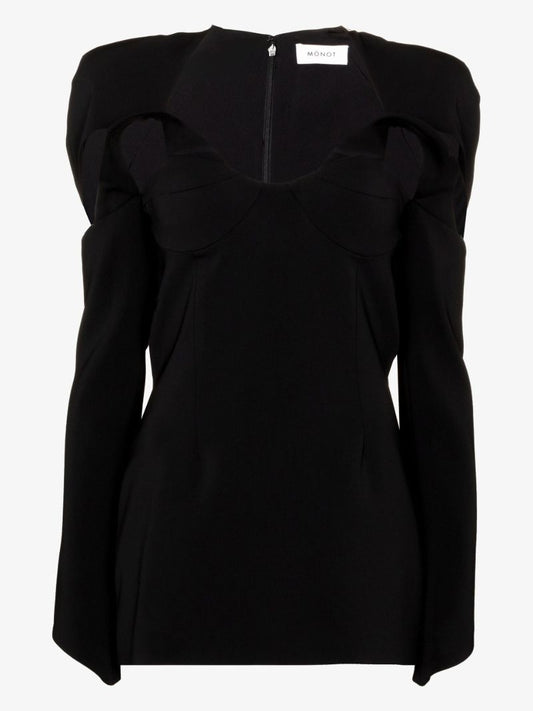 Draped Bustier Mini Dress