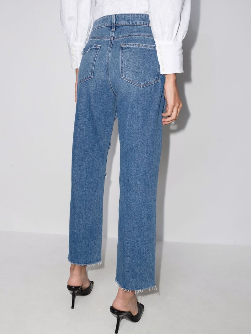Noella Sledge Destructed Straight Leg Jeans