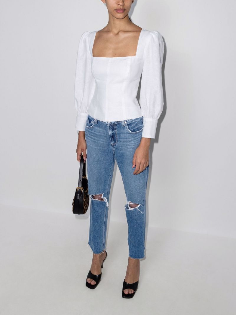 Noella Sledge Destructed Straight Leg Jeans