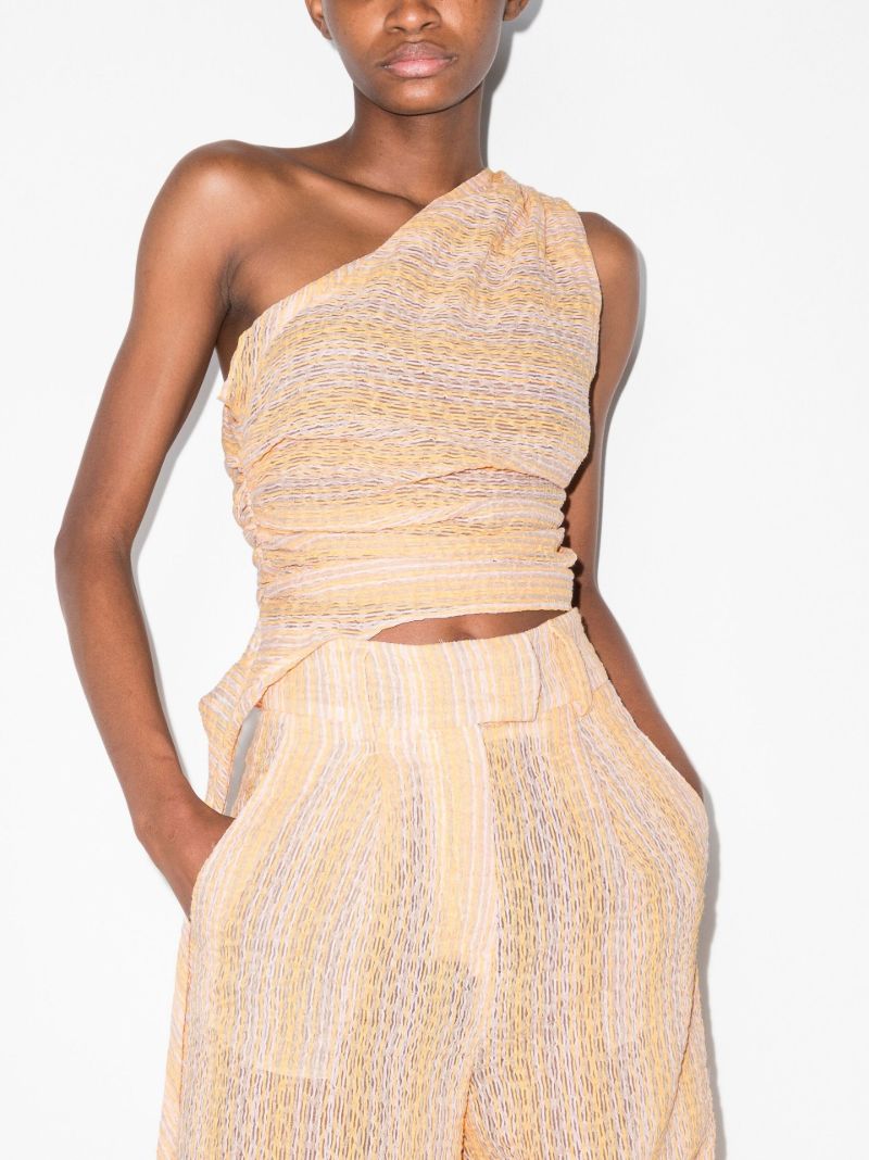 One Shoulder Striped Top