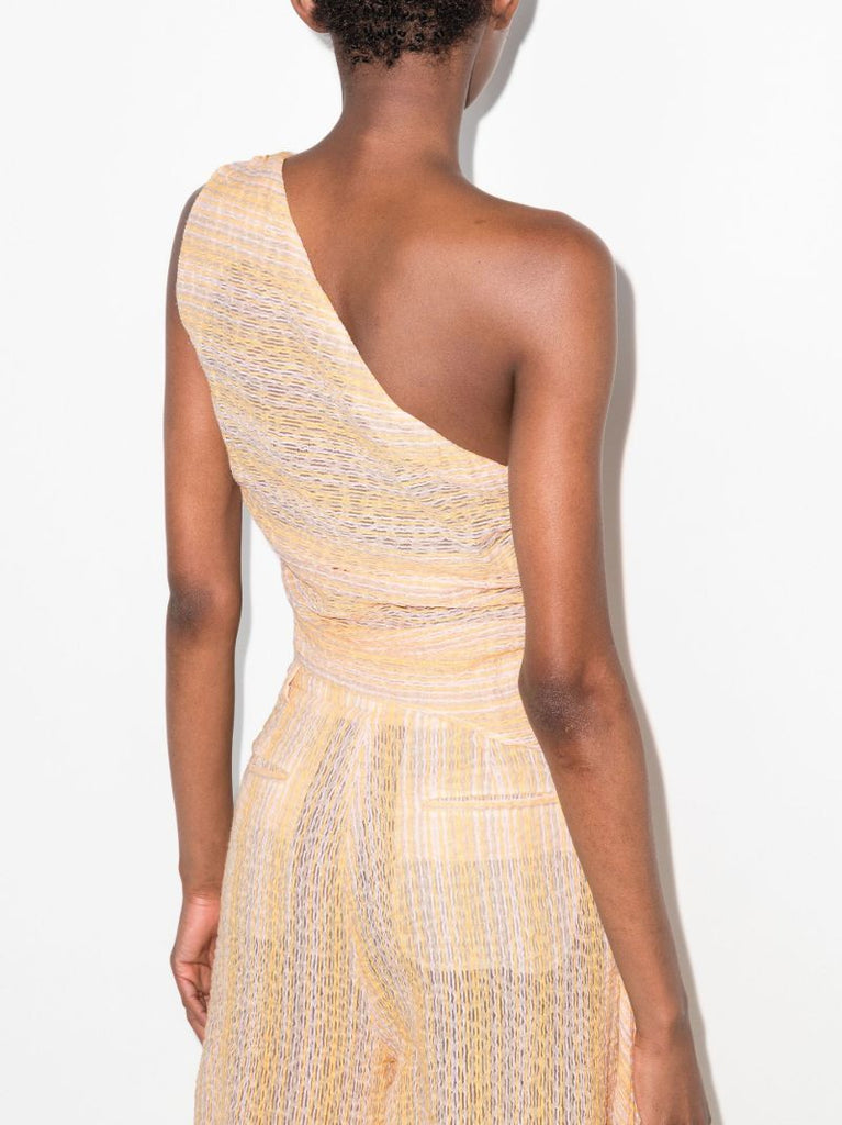 One Shoulder Striped Top