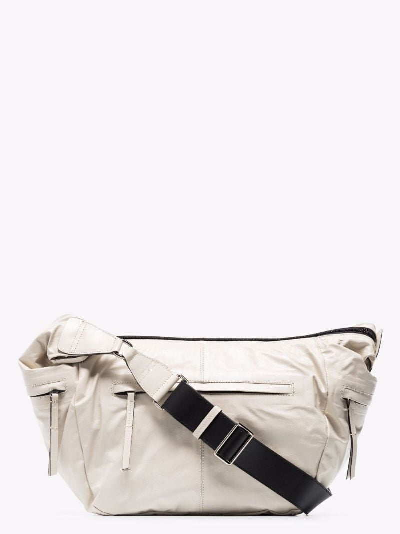 Grey Neway Leather Shoulder Bag