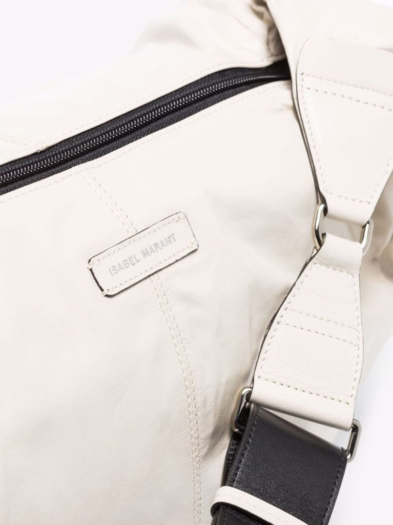 Grey Neway Leather Shoulder Bag