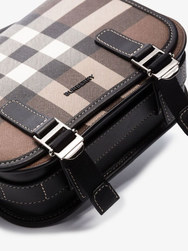 Brown House Check Messenger Bag