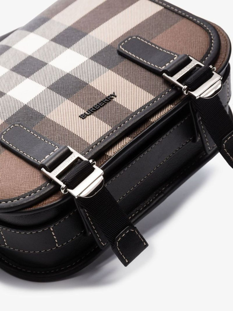 Brown House Check Messenger Bag