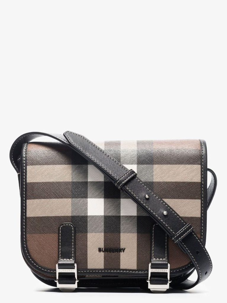 Brown House Check Messenger Bag