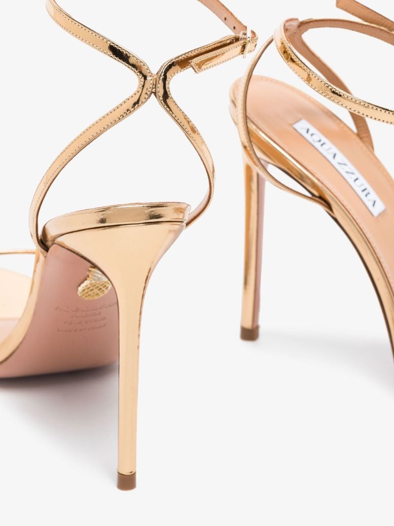 Gold Olie 105 Metallic Leather Sandals
