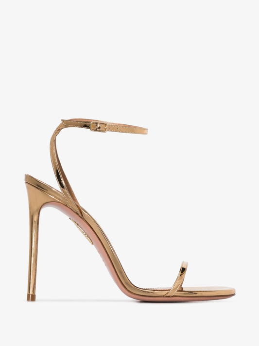 Gold Olie 105 Metallic Leather Sandals