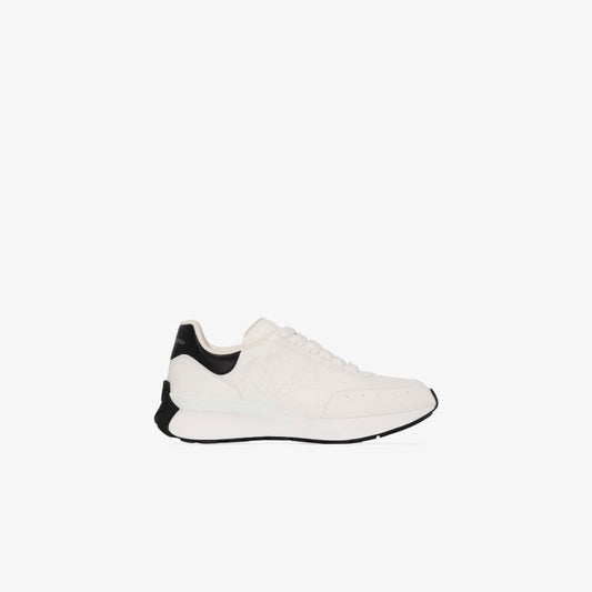 White Sprint Runner Leather Sneakers