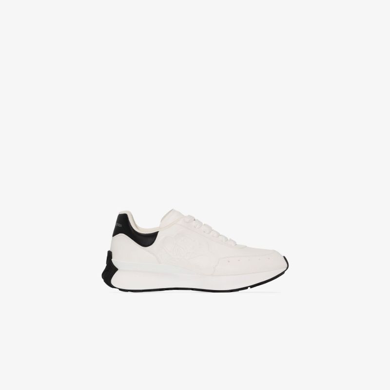 White Sprint Runner Leather Sneakers