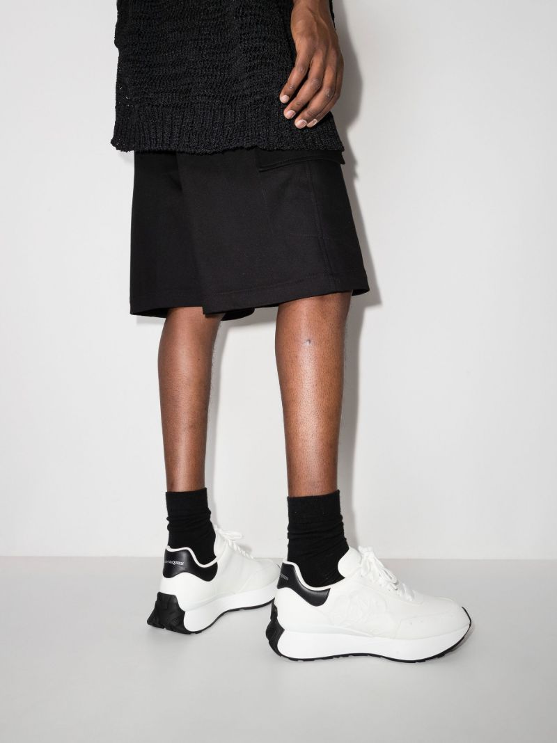 White Sprint Runner Leather Sneakers