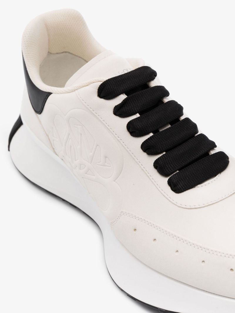 White Sprint Runner Leather Sneakers