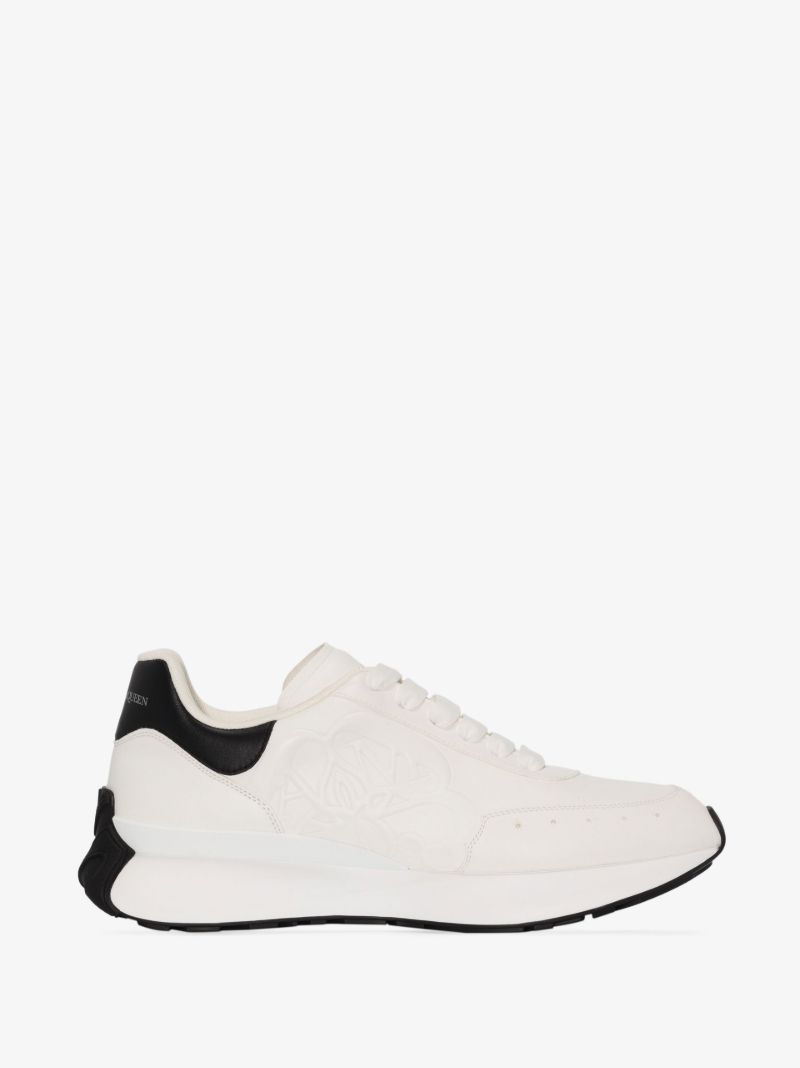 White Sprint Runner Leather Sneakers