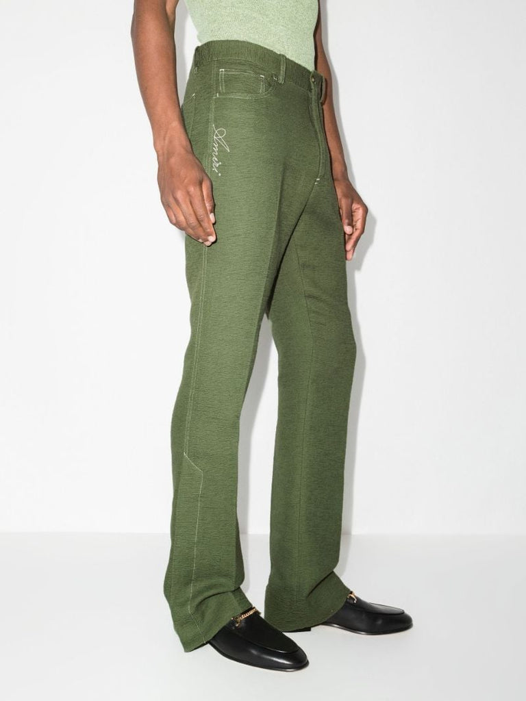 Script Straight Leg Trousers