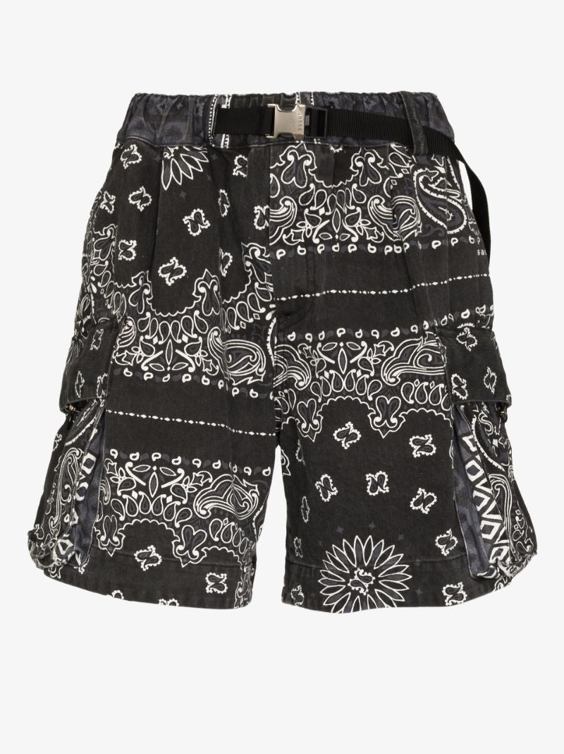 Bandana Print Bermuda Shorts