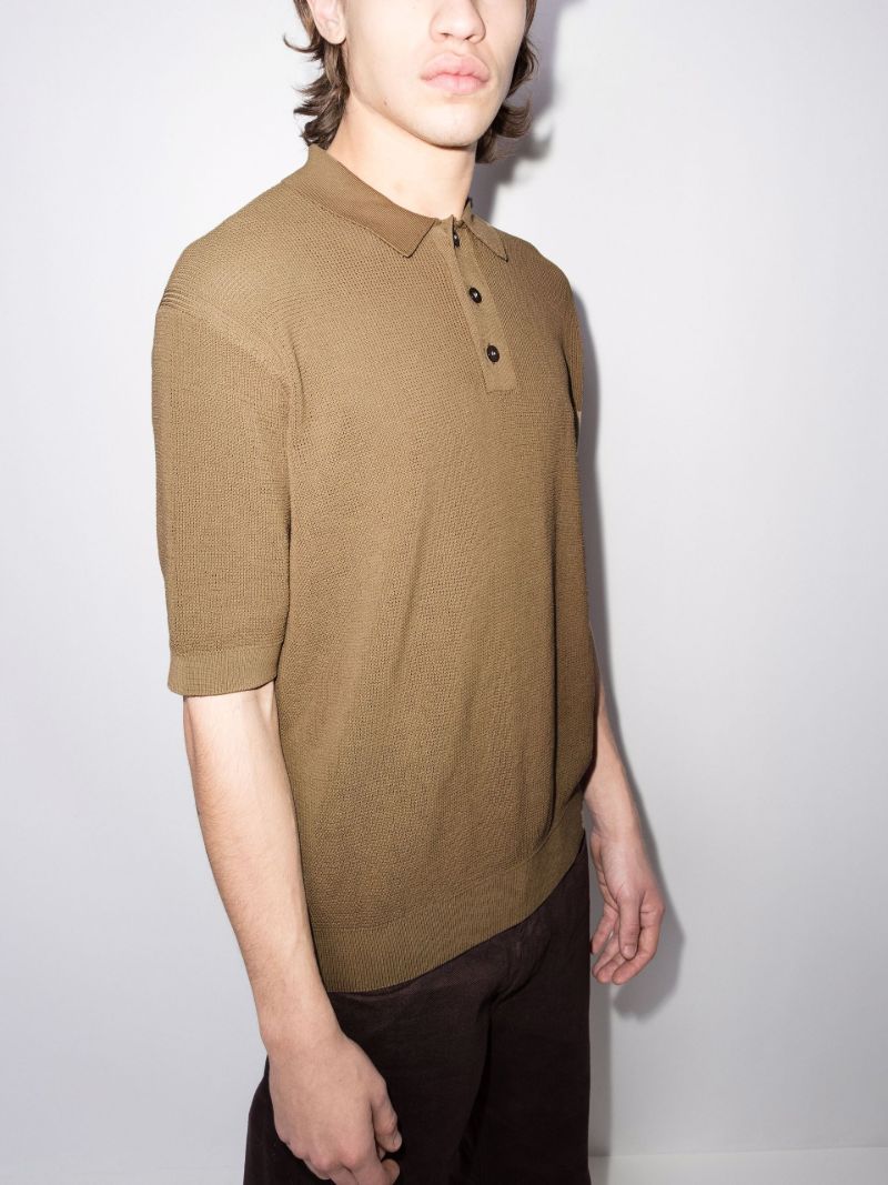Raoul Waffle Knit Polo Shirt
