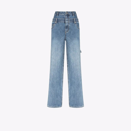 Sam Double Waist Wide Leg Jeans
