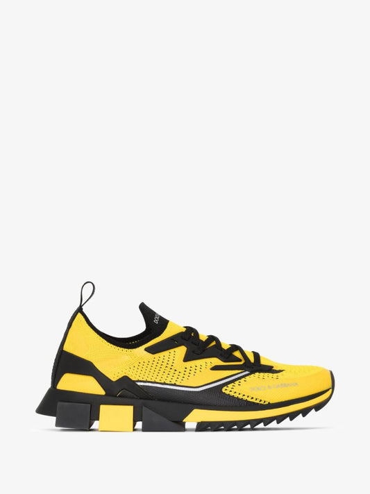 Black and Yellow Sorrento Low Top Sneakers
