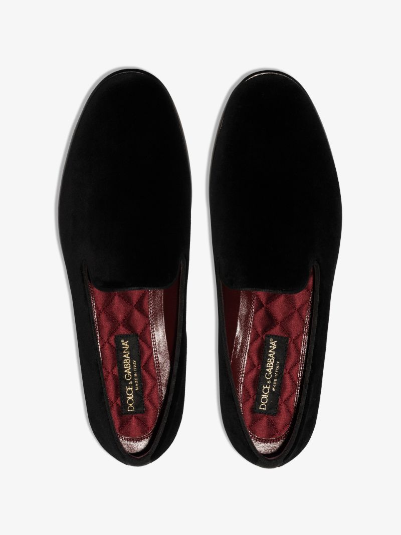 Black Milano Velvet Slippers