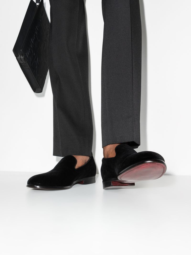 Black Milano Velvet Slippers