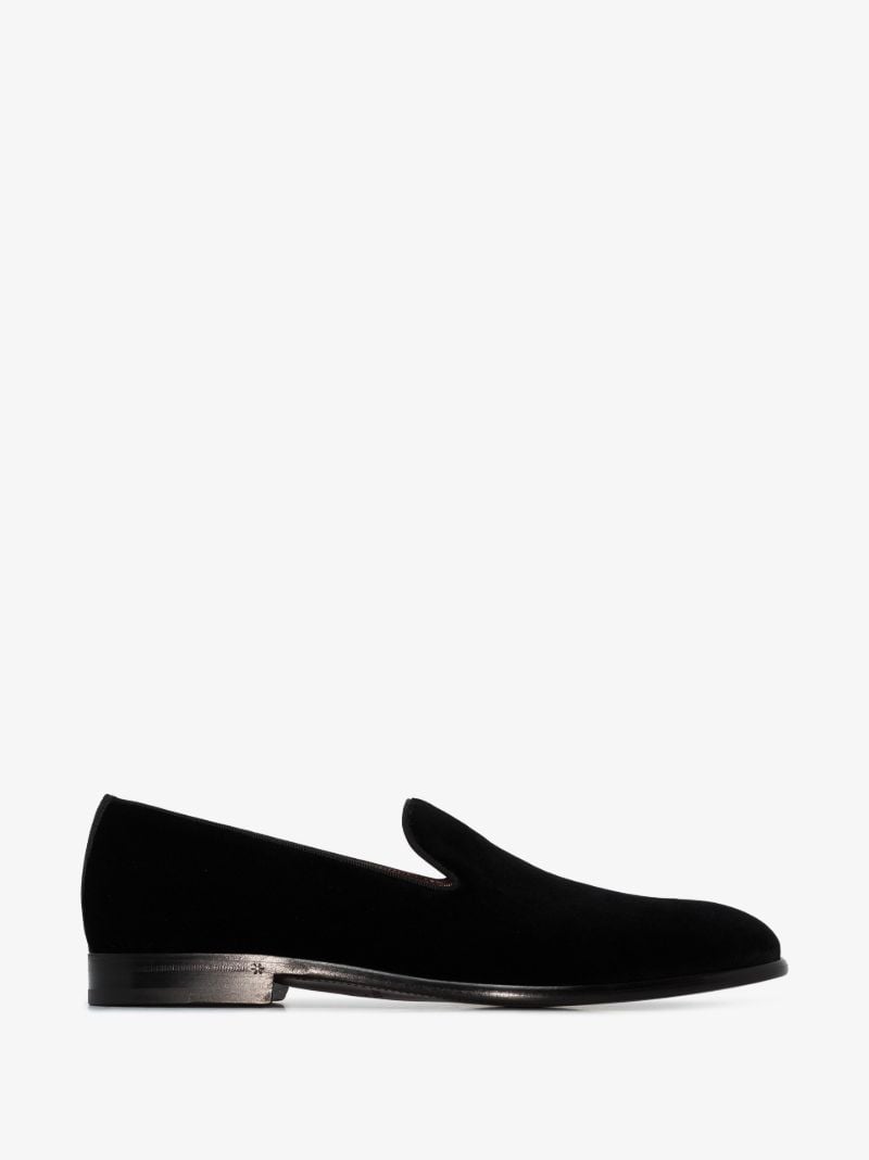 Black Milano Velvet Slippers