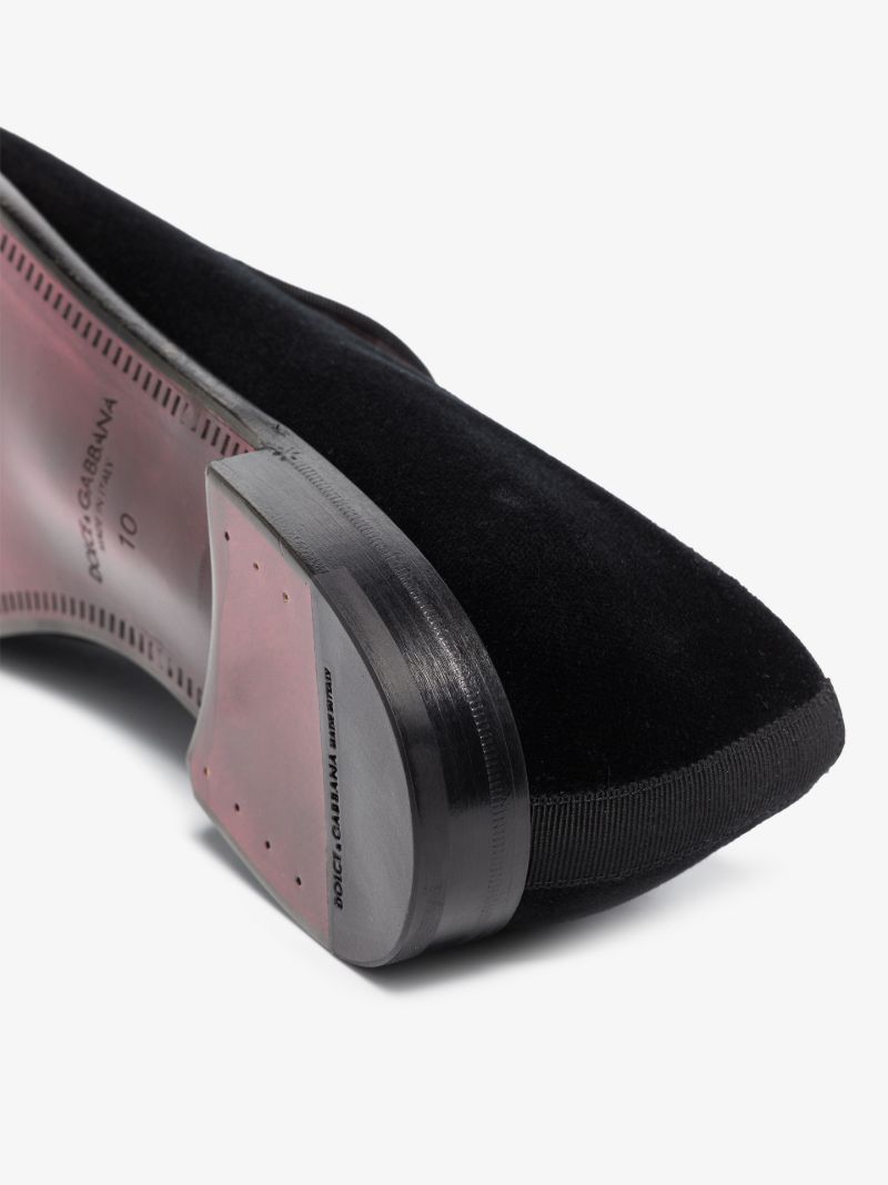 Black Milano Velvet Slippers