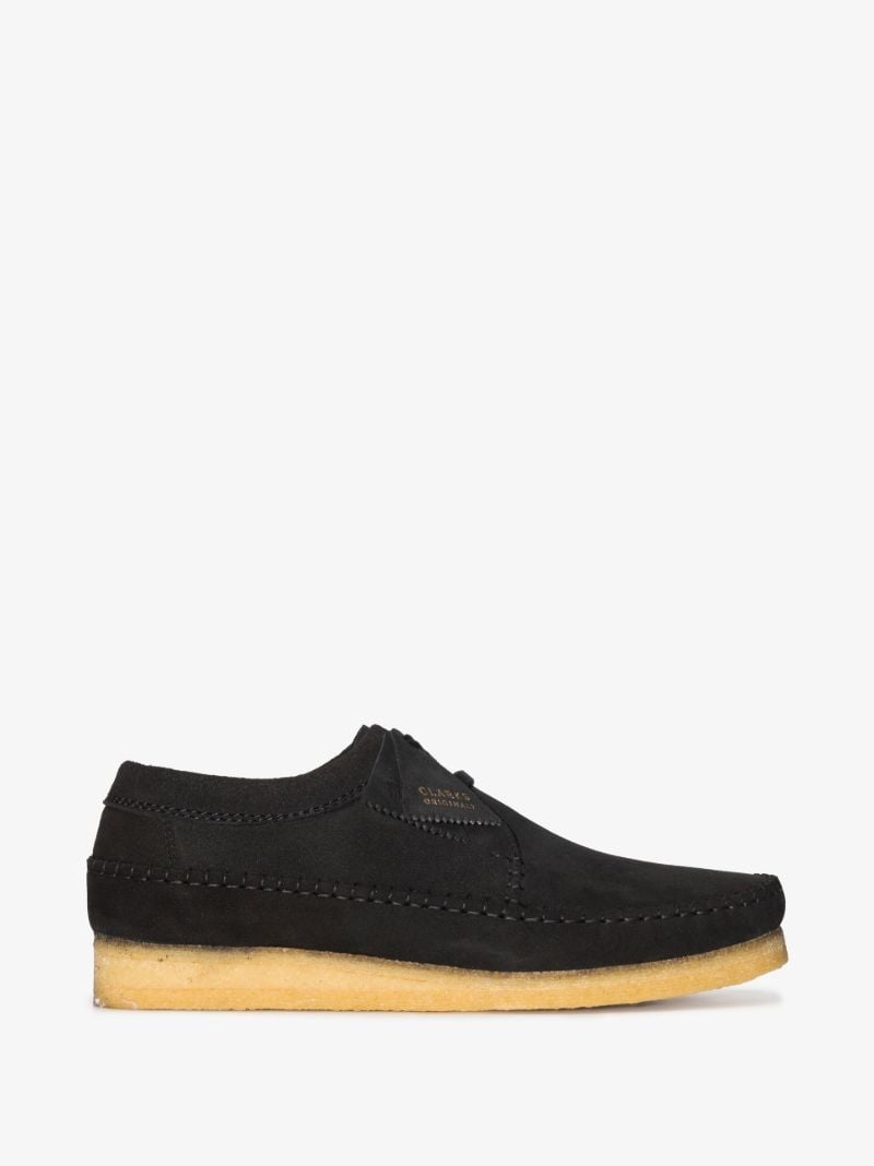 Black Weaver Suede Shoes