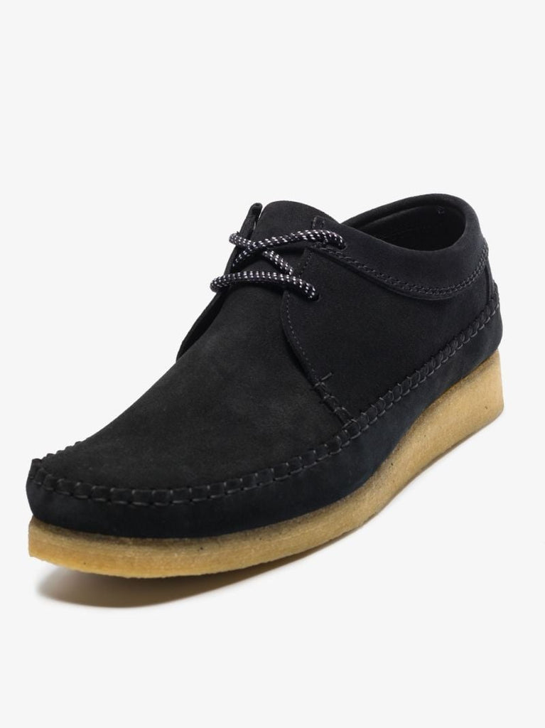 Black Weaver Suede Shoes