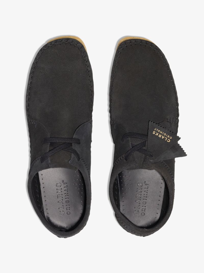 Black Weaver Suede Shoes