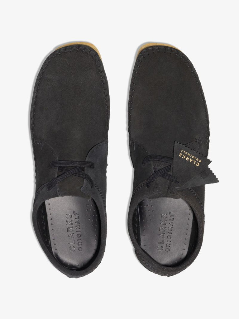 Black Weaver Suede Shoes