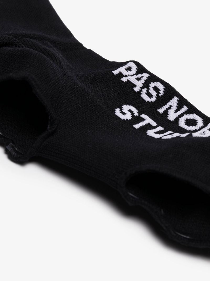 Black Logo Cycling Oversocks