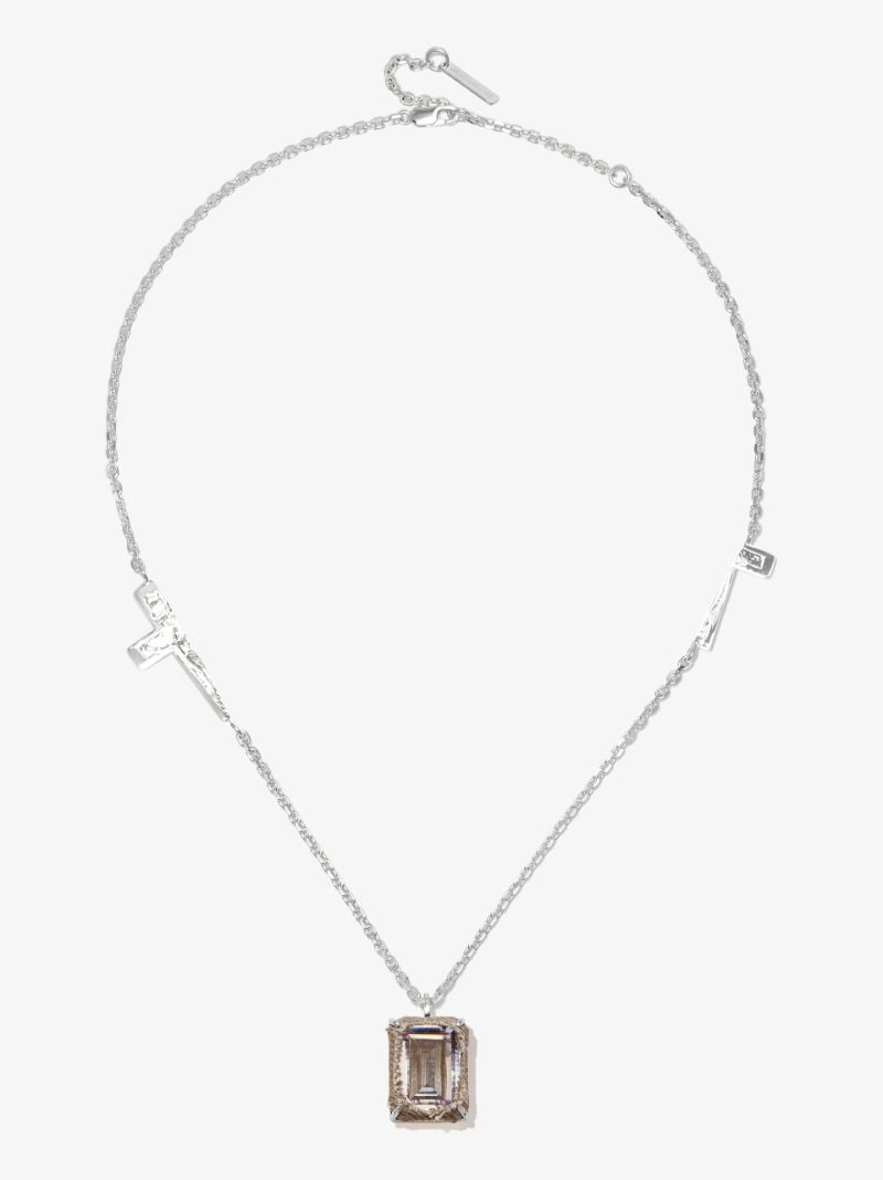 Sterling Silver Small Octagonal Zong Necklace