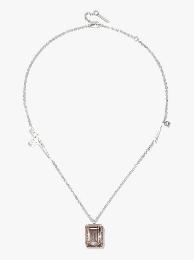 Sterling Silver Small Octagonal Zong Necklace