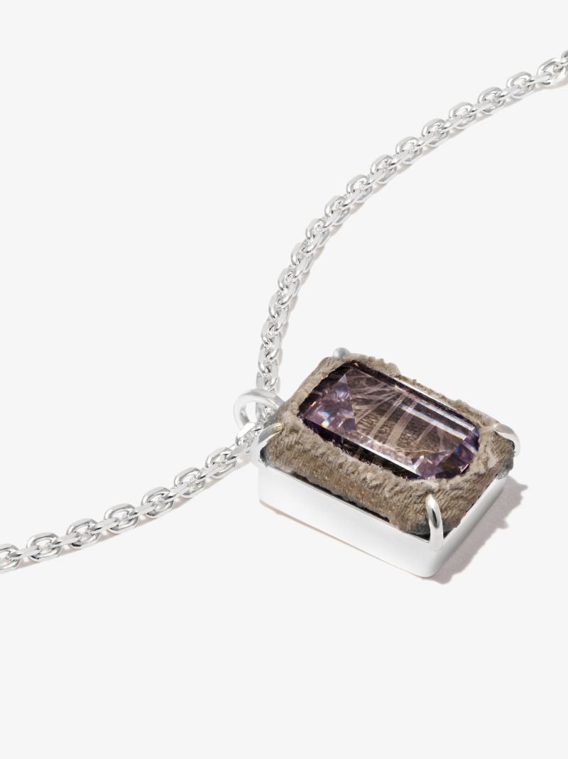Sterling Silver Small Octagonal Zong Necklace