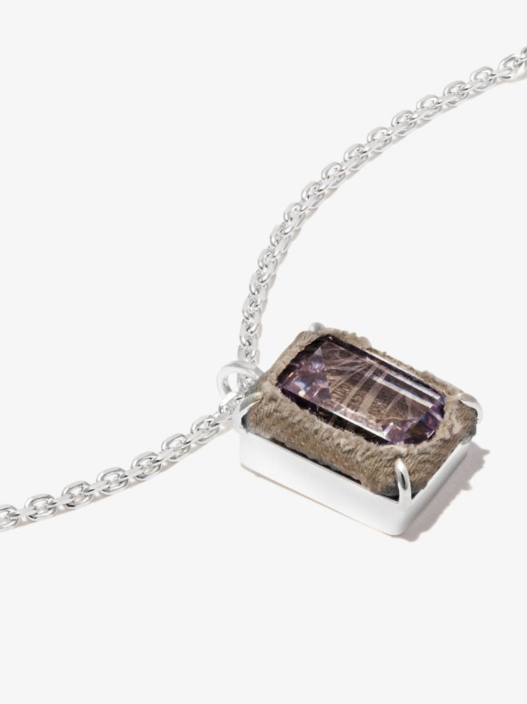 Sterling Silver Small Octagonal Zong Necklace