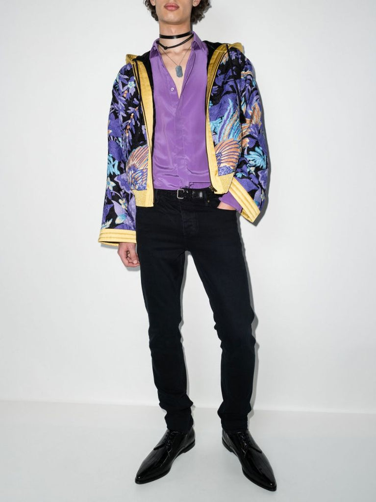 Black Teddy Phoenix Kimono Jacket