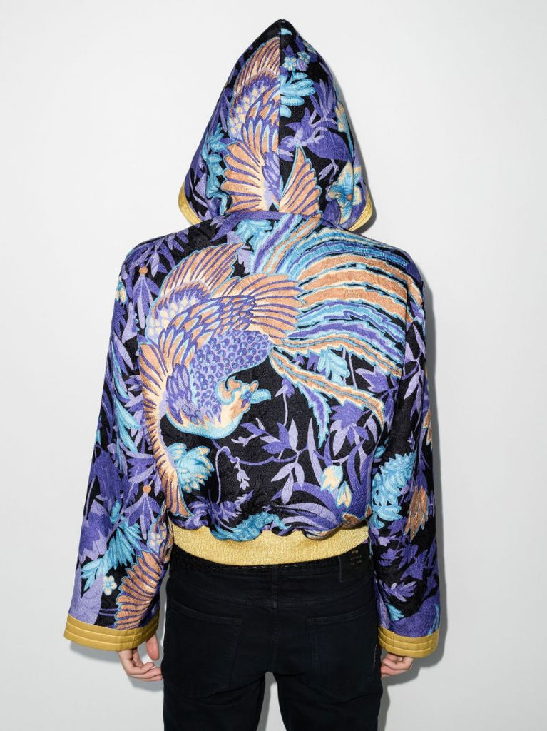 Black Teddy Phoenix Kimono Jacket