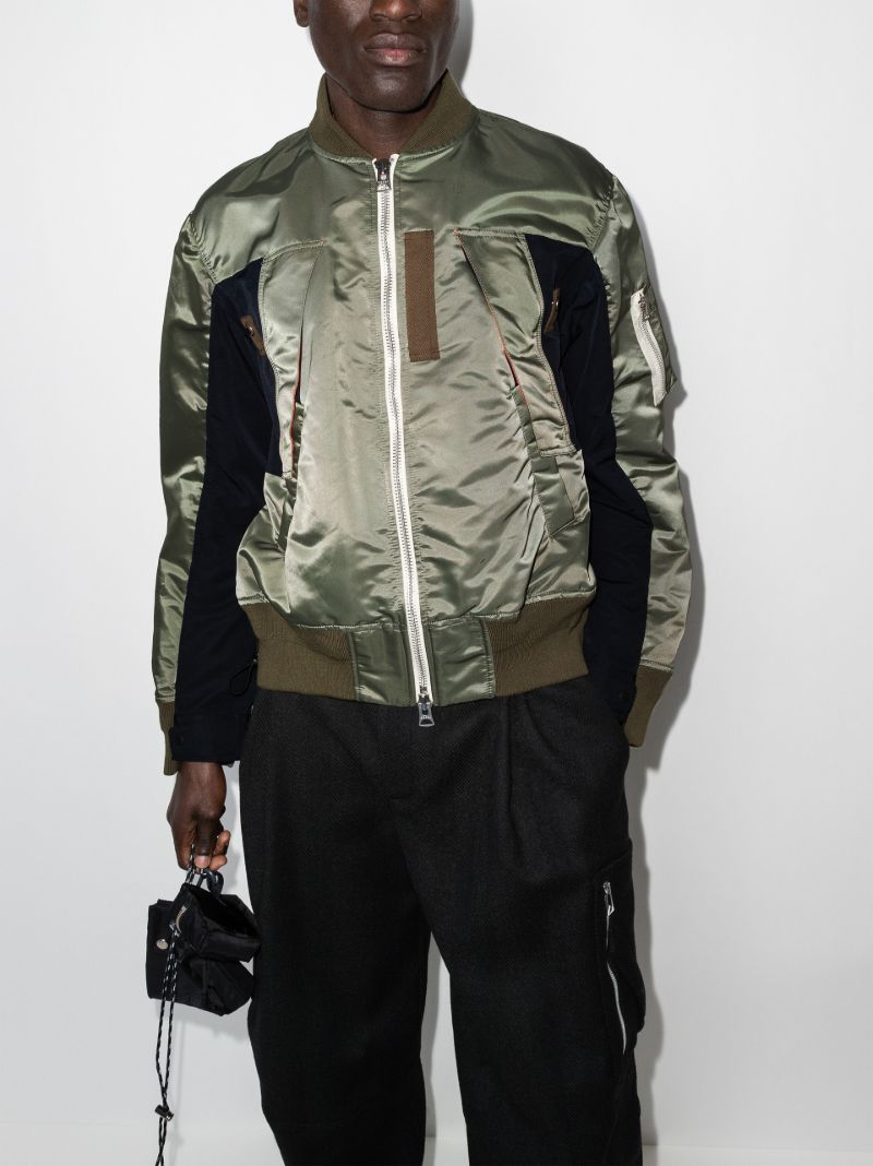 Panelled Bomber Jacket