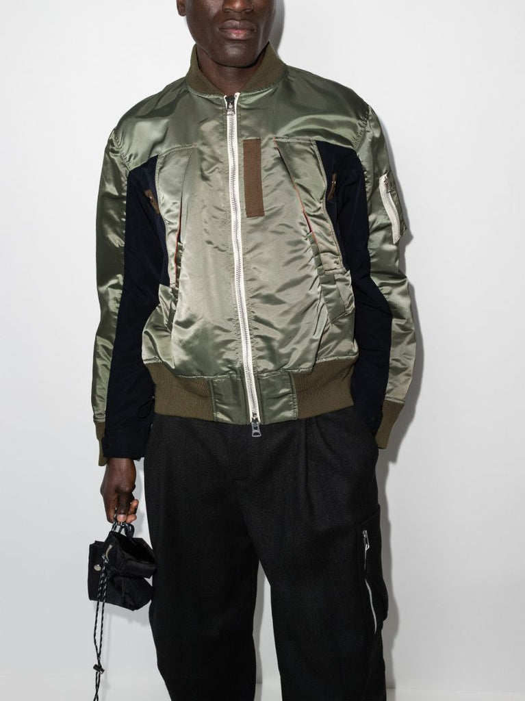 Panelled Bomber Jacket